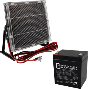 Mighty Max Battery 12V 5AH F2 SLA Replacement Battery Compatible with Notifier PE412   12V Solar Panel