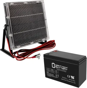 Mighty Max Battery 12V 8AH Replacement Battery Compatible with FoxPro 12v External Power Kit   12V Solar Panel