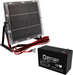 Mighty Max Battery 12V 9AH Replacement Battery Compatible with Aqua-Vu AV715C 7" Underwater Camera   12V Solar Panel Charger