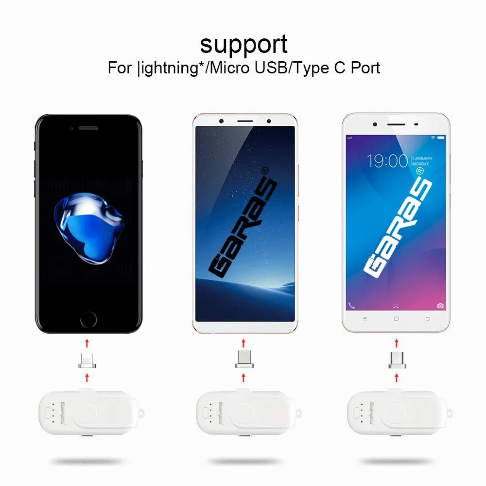 Mini Magnetic Power Bank 1000mAh
