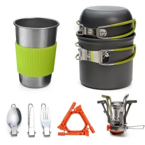 Mini with Cookware Stove Mess One-touch operation Camping High-precision Kit