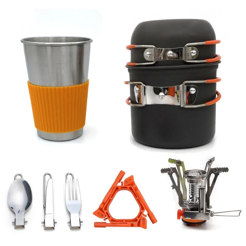Mini with Cookware Stove Mess One-touch operation Camping High-precision Kit