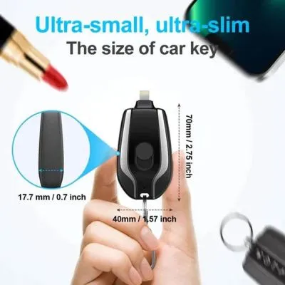Minsa Collection® Portable Keychain Charger