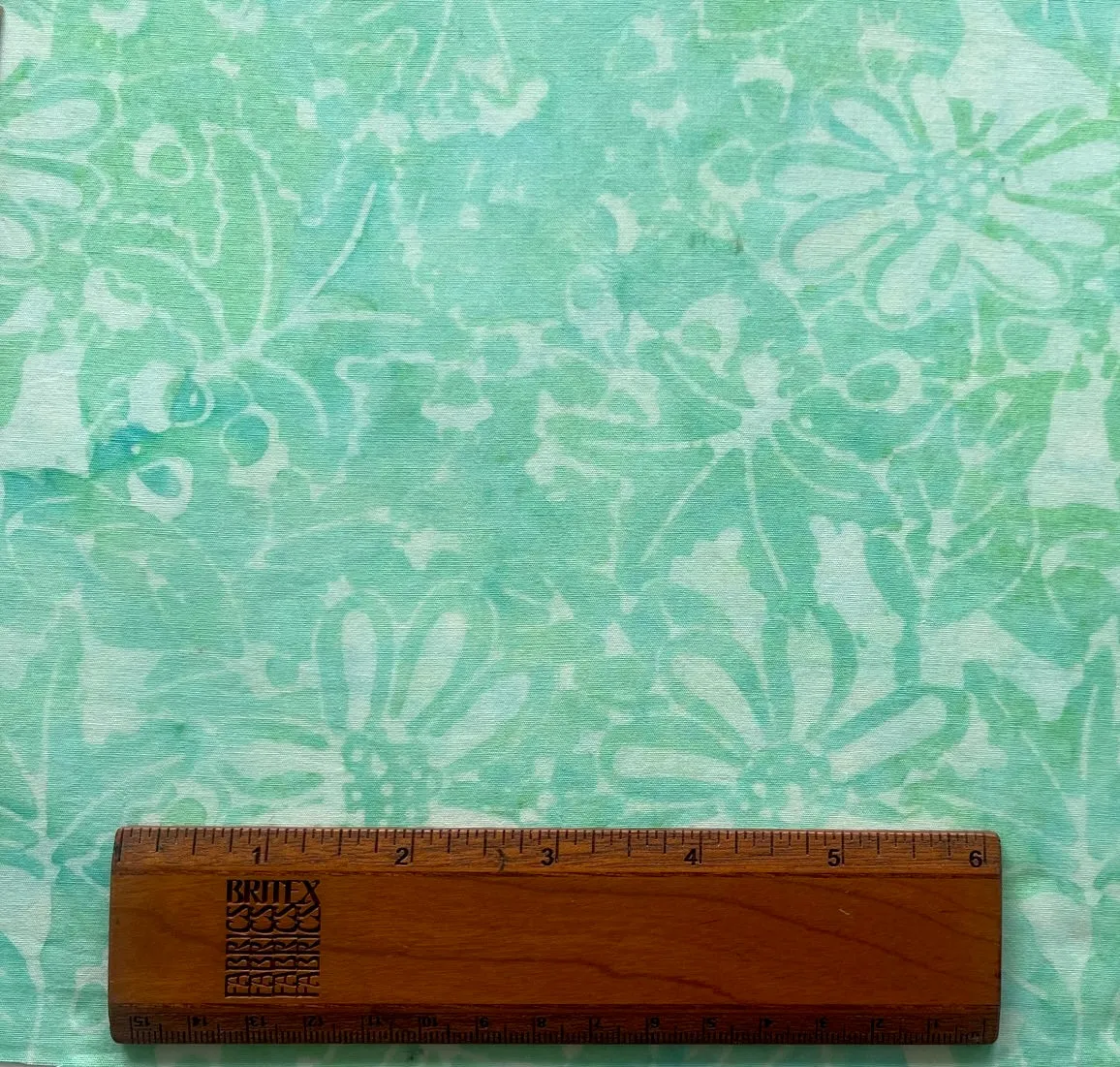 Minty Daisies Cotton Batik (Made in Indonesia)