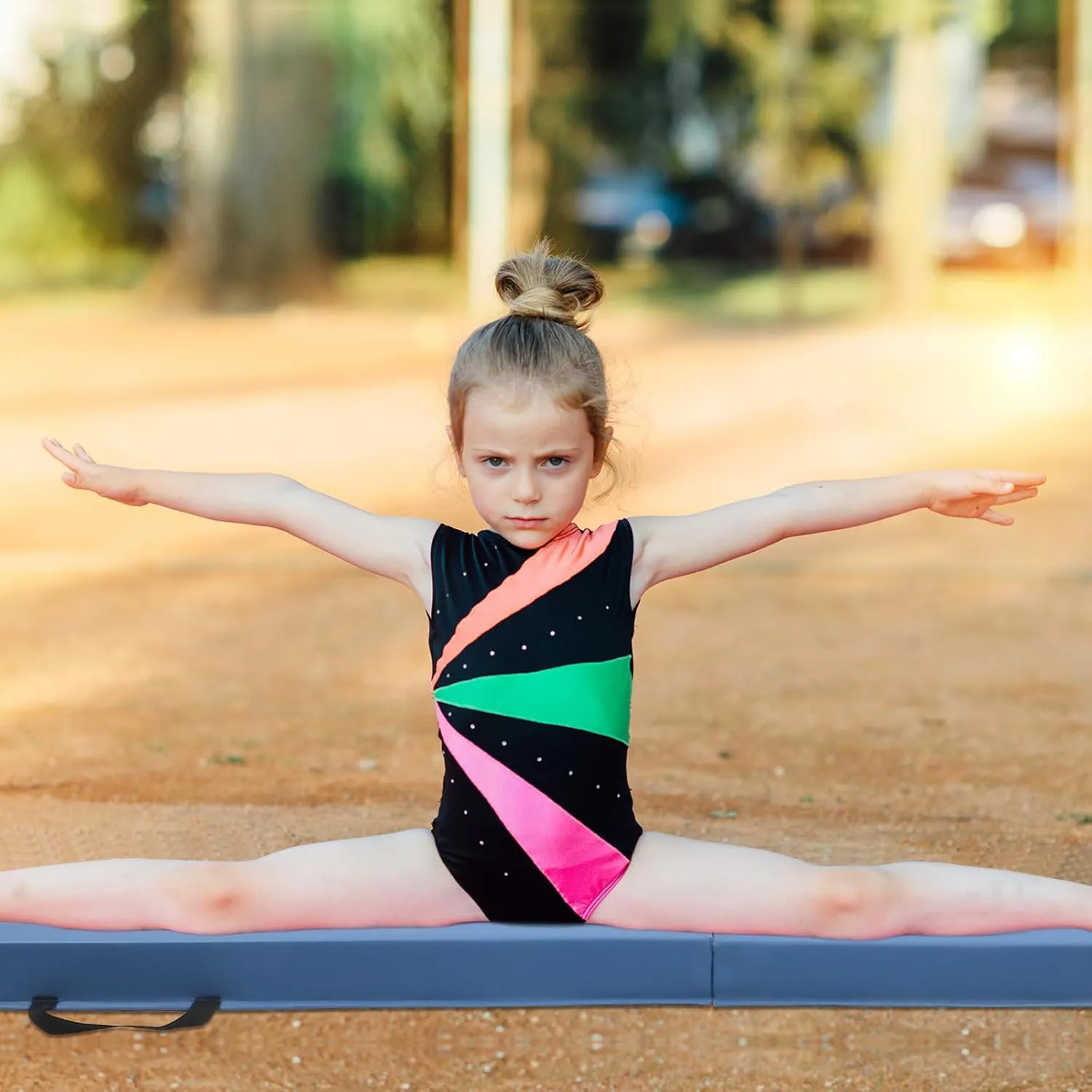 Modern-Depo 6ft/8ft Gymnastics Balance Beam for Home Use, Folding Balance Beam, Anti-Slip Surface, Practice Gymnastics Equipment for Kids, Physical Therapy