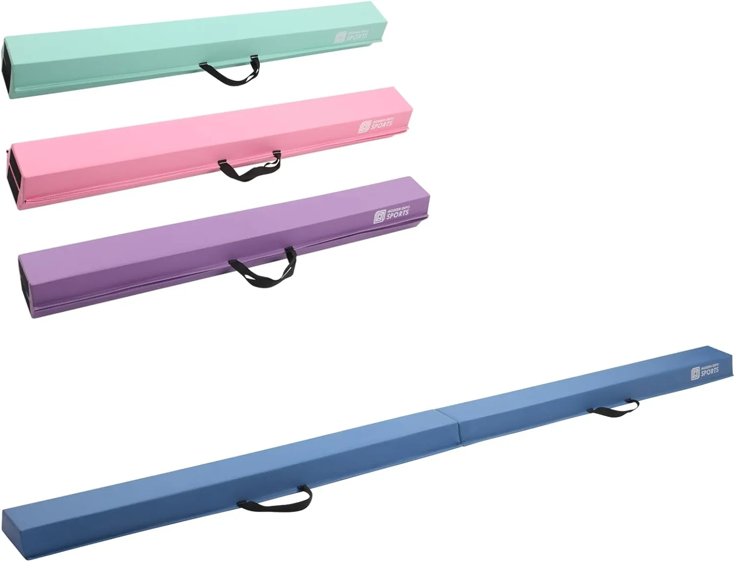 Modern-Depo 6ft/8ft Gymnastics Balance Beam for Home Use, Folding Balance Beam, Anti-Slip Surface, Practice Gymnastics Equipment for Kids, Physical Therapy