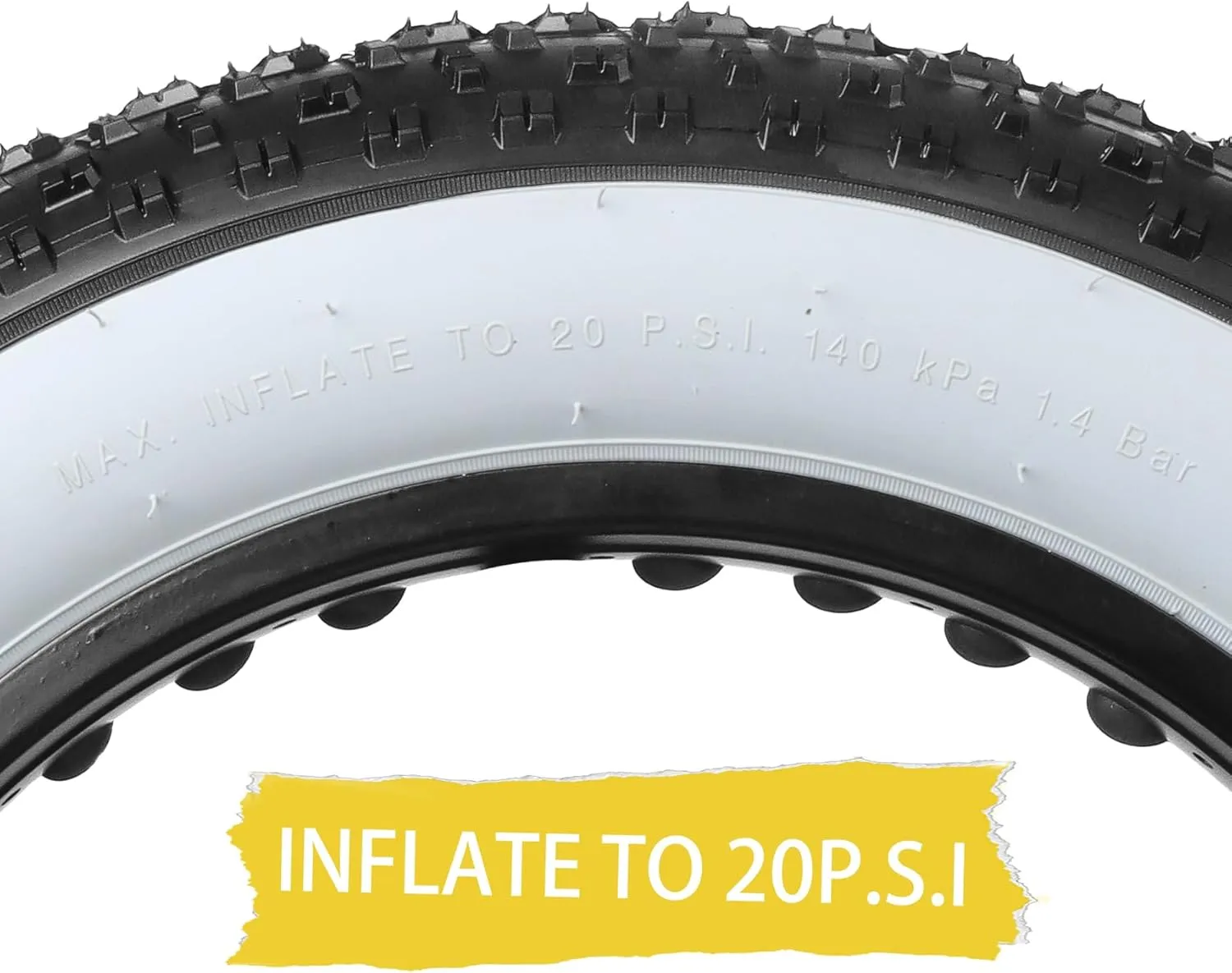 MOHEGIA Fat Bike Tire: 20x4.0/26x4.0 inch Fat Tire,High-Performance and All-Terrain Folding Replacement MTB Bicycle Tire with Street or Trail Riding