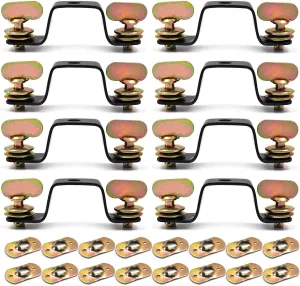 Moving Head Light Bridge Connector Truss Clamp Stage Light Clamps, Bracket Connector Spacing 10.5cm, Quick Lock, 12 mm Aperture Diameter, 220 lb Load Capacity 8 Pack