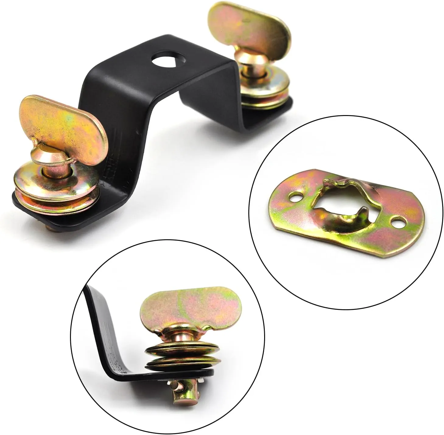 Moving Head Light Bridge Connector Truss Clamp Stage Light Clamps, Bracket Connector Spacing 10.5cm, Quick Lock, 12 mm Aperture Diameter, 220 lb Load Capacity 8 Pack