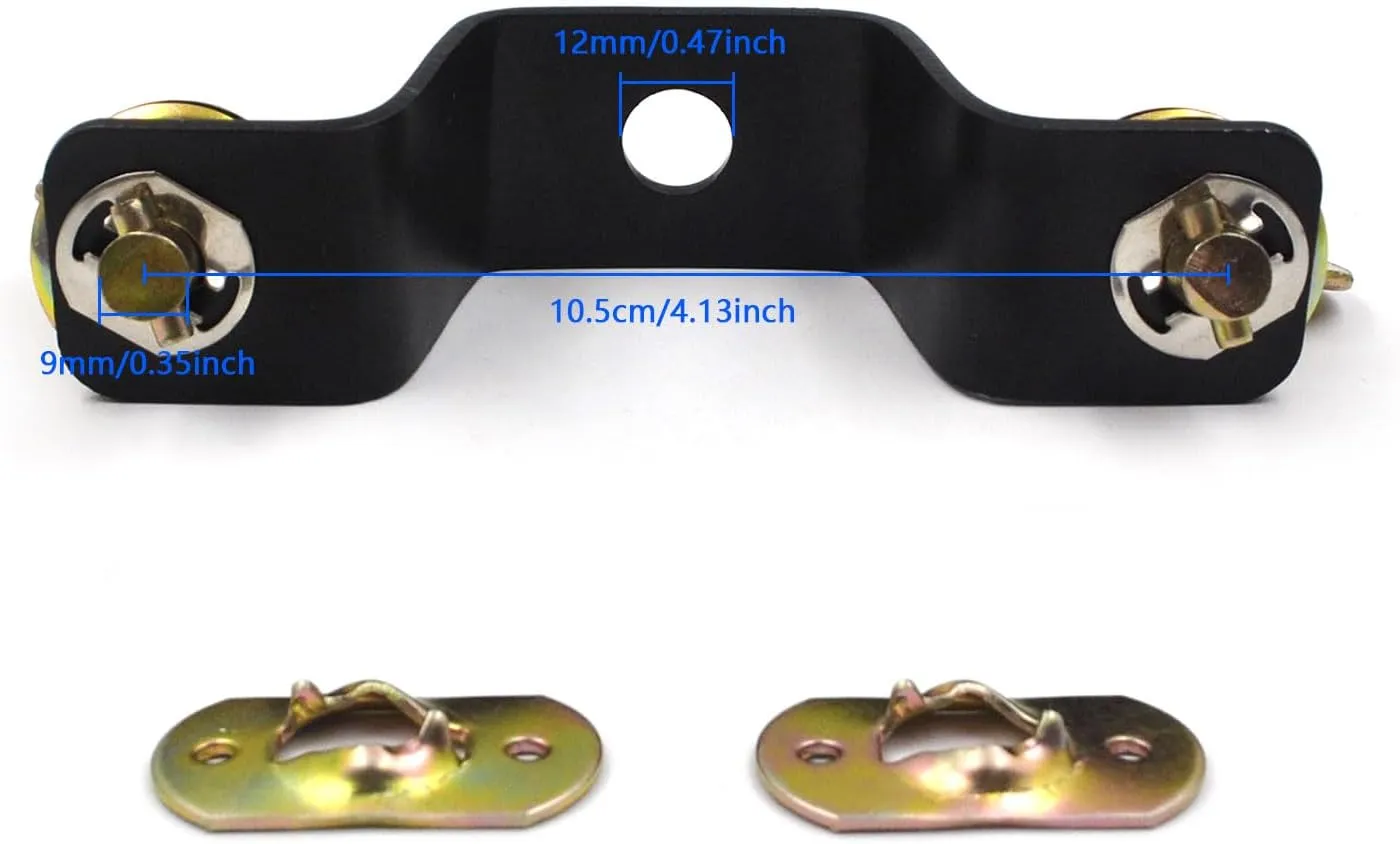 Moving Head Light Bridge Connector Truss Clamp Stage Light Clamps, Bracket Connector Spacing 10.5cm, Quick Lock, 12 mm Aperture Diameter, 220 lb Load Capacity 8 Pack