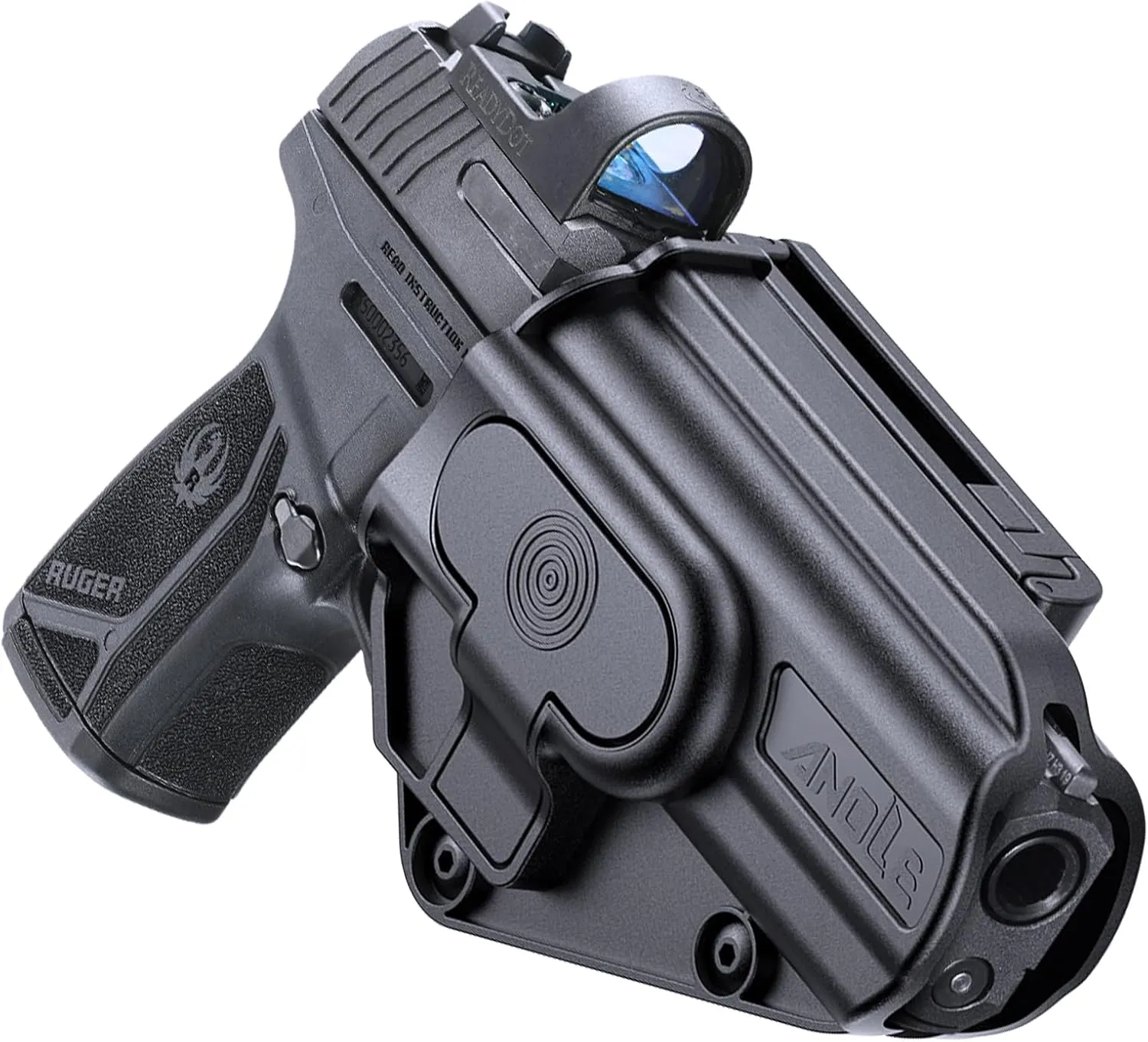 Multi-Fit Holster OWB for Ruger Max9, Taurus GX4, Springfield Hellcat Pro, Sig P365 XL, S&W M&P Shield EZ, SCCY Cpx, Glock 17 19 26 27 42 43 48 MOS, Tension Adjustable Compact Holster Right Hand