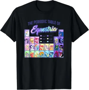My Little Pony Group Shot Periodic Table Of Equestria T-Shirt