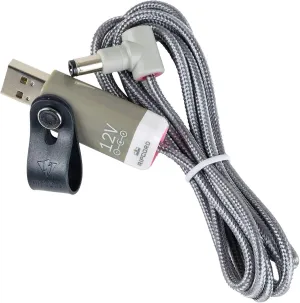 myVolts Ripcord USB to 12V DC Power Cable Compatible with Nextbase SDV48-AM DVD Player