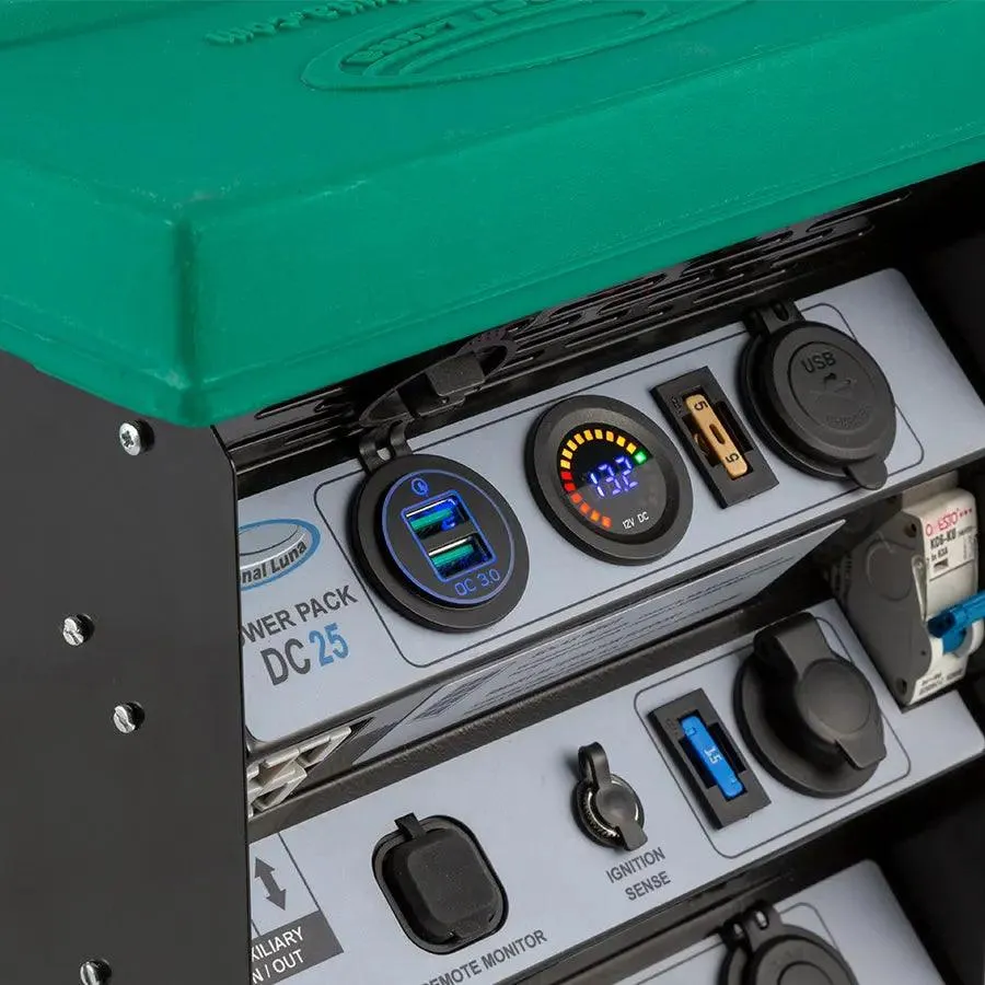 National Luna 12v DCDC Charger Box (Green) Ideal for Lithium Battery