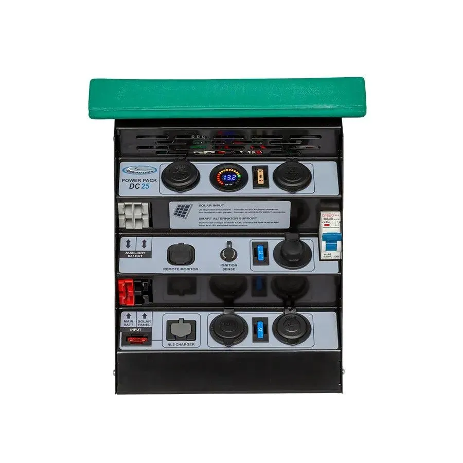 National Luna 12v DCDC Charger Box (Green) Ideal for Lithium Battery