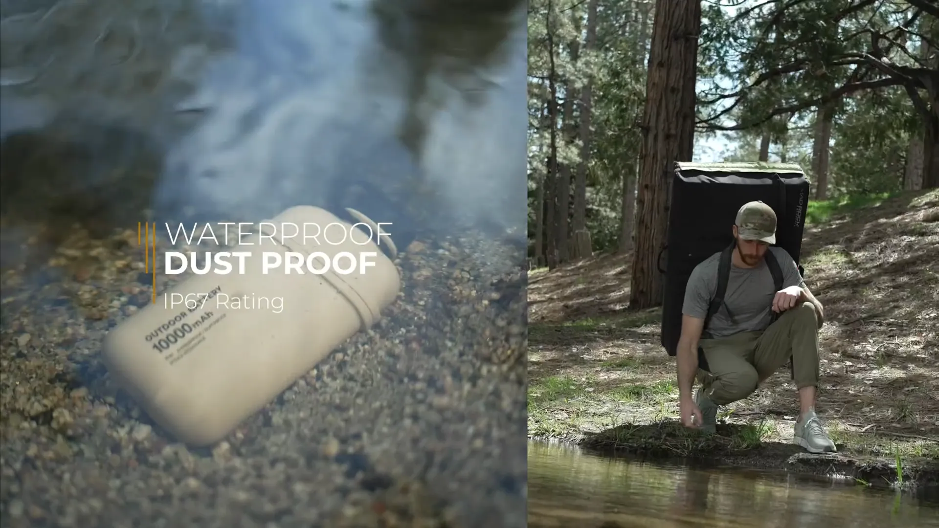 NESTOUT Rugged Power Bank - Waterproof IP67, Shockproof Design