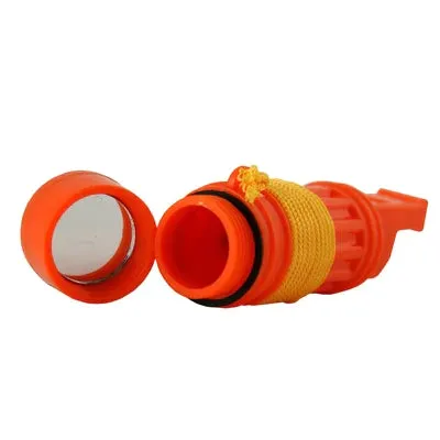 NEW Good2GoCo 5 in 1 Survival Whistle, comes with a compass, container, signal mirror, and a Ferro rod.