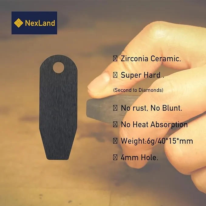 NexLand CS4015 Ceramic Ferro Rod Striker Balanced Size