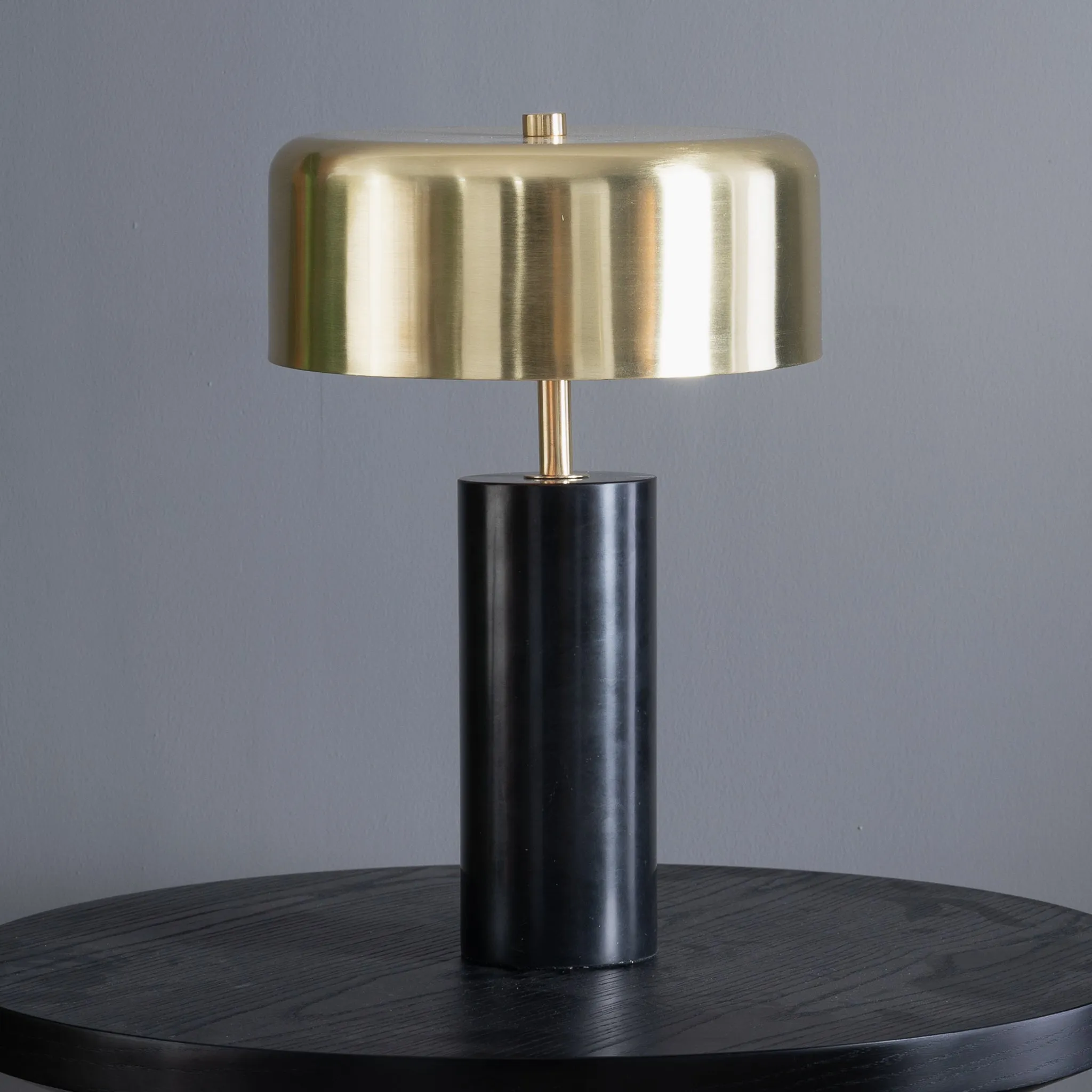 Nexus Table Lamp - Gold outer - White inner