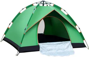 NIEH Automatic Hydraulic Opening Tent, Rainproof and Sunproof Tent for 3-4 Persons, Family Camping Tent for Outdoor Camping-210 * 200 * 140Cm,Green