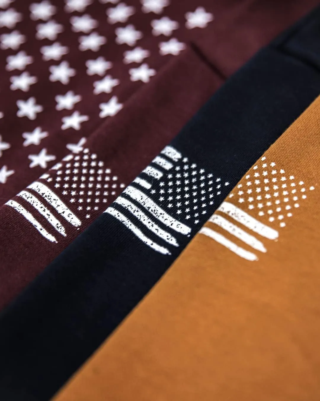 Ohoo Men's Slim Fit American Flag Hoodie Lightweight with Kangaroo Pocket