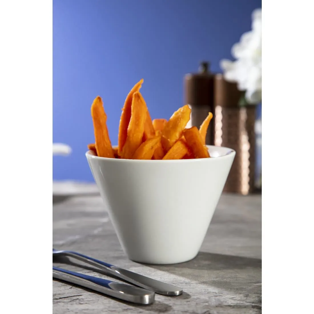 Olympia Whiteware Conical Ramekin White 110mm (6 pack)