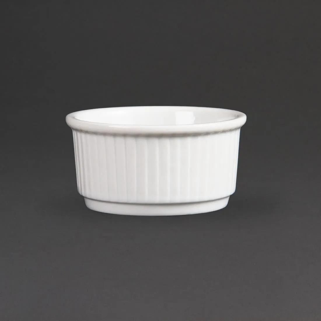 Olympia Whiteware Stacking Ramekins 85mm (12 pack)