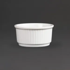Olympia Whiteware Stacking Ramekins 85mm (12 pack)