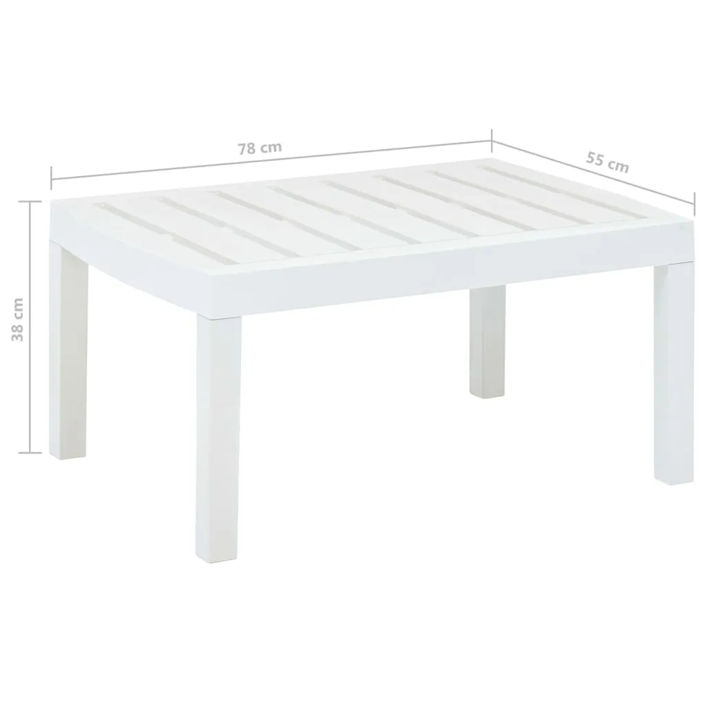 Outdoor Side Table Garden Patio End Coffee Table with Storage Plastic
