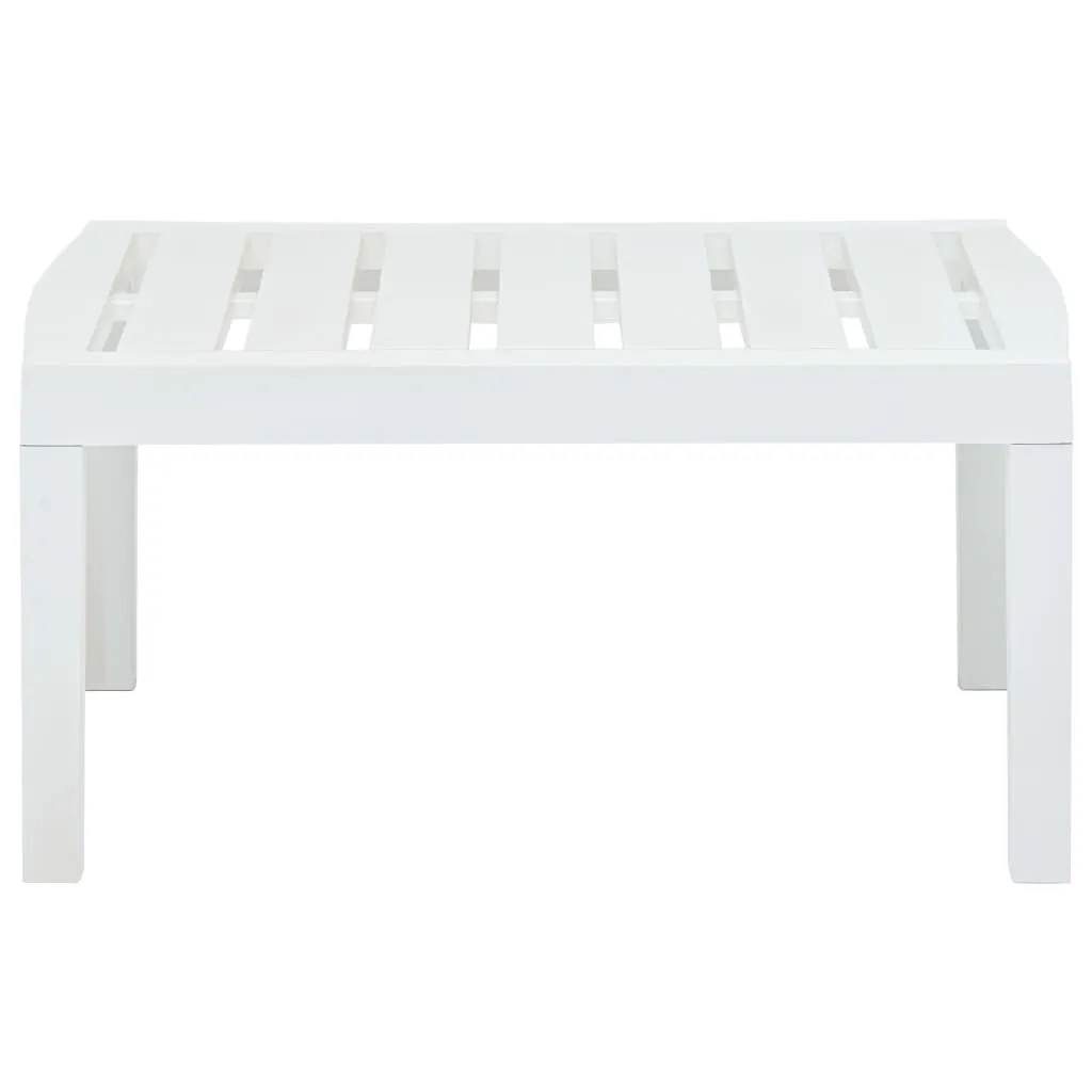 Outdoor Side Table Garden Patio End Coffee Table with Storage Plastic