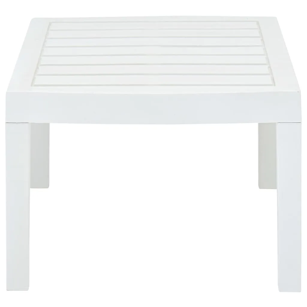 Outdoor Side Table Garden Patio End Coffee Table with Storage Plastic