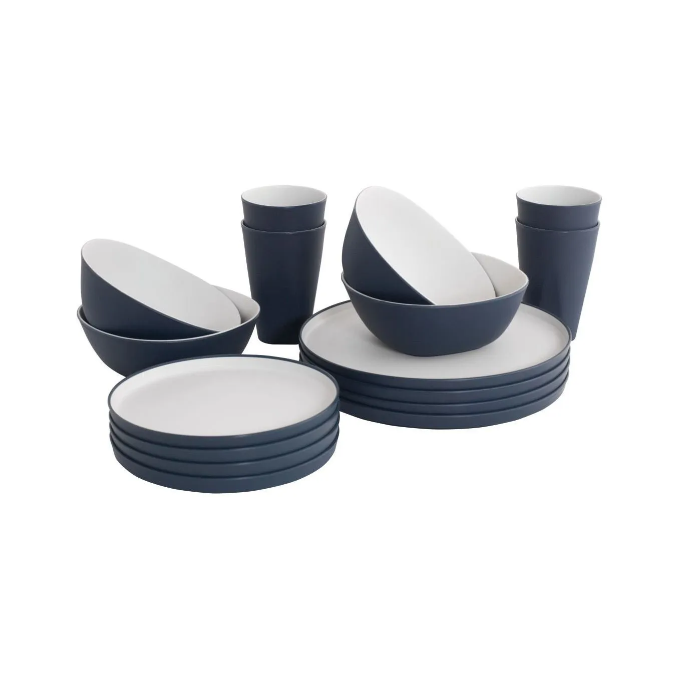 Outwell Gala 4 Person Camping Dinner Set Navy Night
