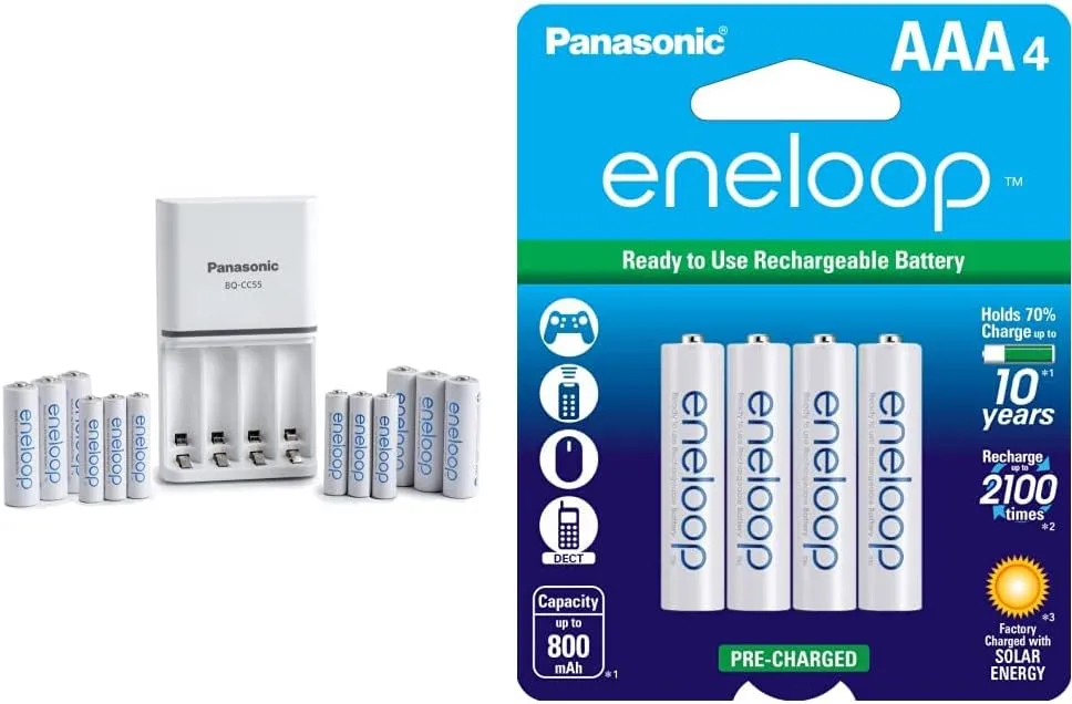 Panasonic eneloop Power Pack with Advanced Charger   4 AAA Batteries