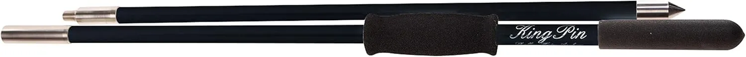 Panther Marine KPP120B King Pin Anchor Pole - 2 Piece, 12' - Black