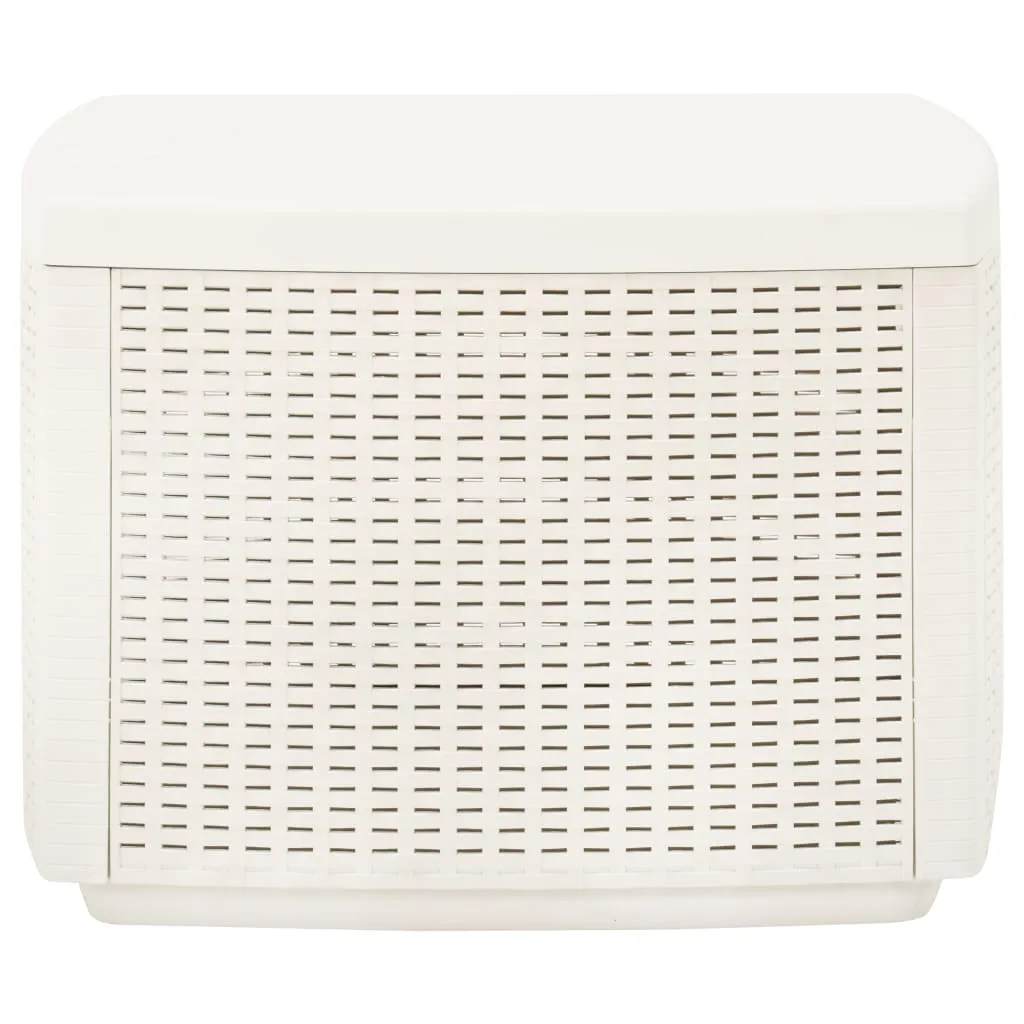 Patio Table White 20.9"x20.9"x15.7" Plastic