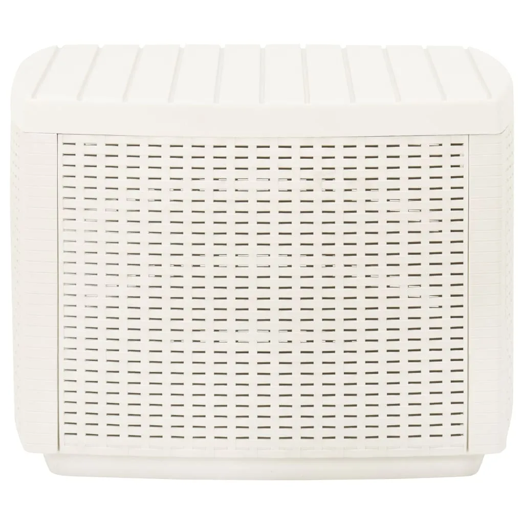 Patio Table White 20.9"x20.9"x15.7" Plastic
