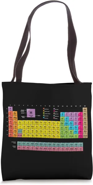 Periodic Table Elements Science Chemistry Cool Teacher Gifts Tote Bag