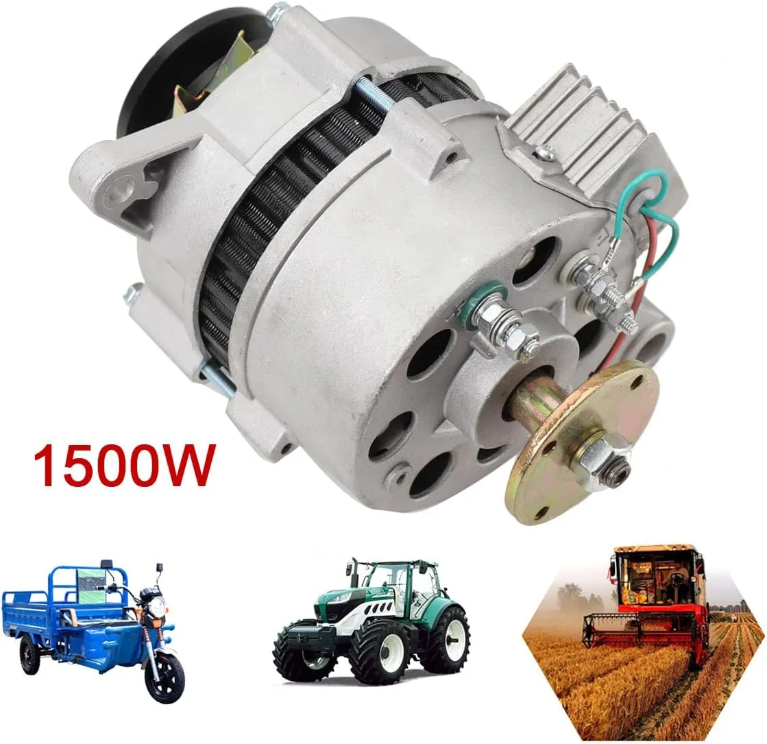 Permanent Magnet Synchronous Generator 1500W AC14V PMA Low Rpm Alternator AC/DC Alternator Dual Phase Permanent Magnet Generator