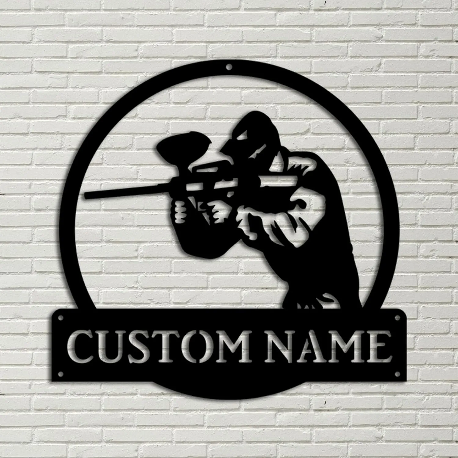 Personalized Paintball Monogram Metal Sign Art, Custom Paintball Metal Sign, Hobbie Gifts, Sport Gift, Birthday Gift, 6 inches