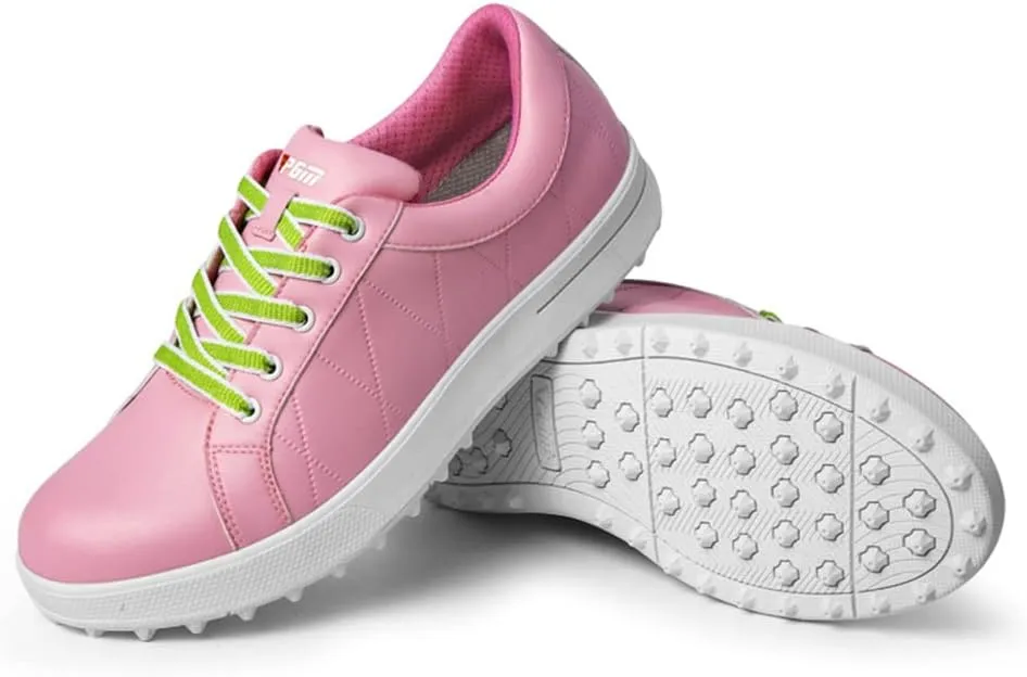PGM Women's Golf Shoes, Lightweight Waterproof Spikeless Golf Shoes for Ladies