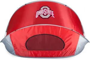 PICNIC TIME NCAA Ohio State Buckeyes Portable Beach Tent - Pop Up Tent - Beach Sun Shelter Pop Up
