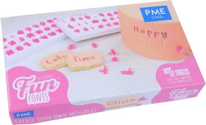 PME Fun Fonts Alphabet Stamping Set for Cake Decorating Collection 3