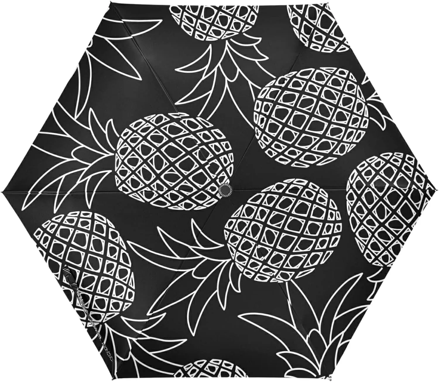 Poeticcity Folding Umbrella, Anti-UV 3 Folds Lightweight Parasol, Compact Windproof Strong Umbrellas for Car Travel Sun & Rain