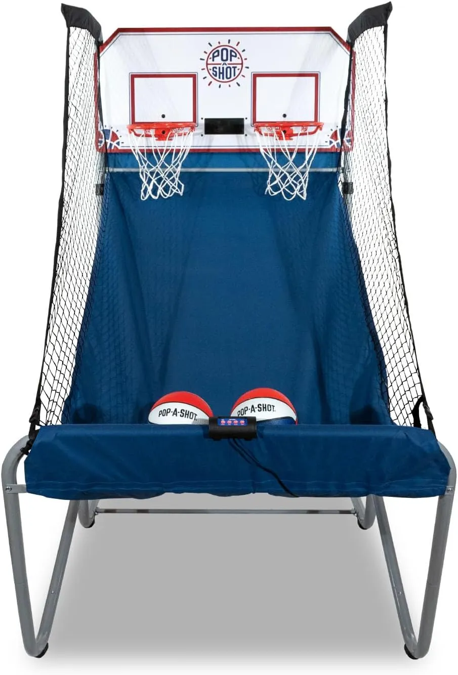 Pop-A-Shot - Home Dual Shot | Arcade Basketball Game for Home | Sensor Scoring Hoop, 16 Game Modes, 7 Balls | Foldable for Easy Storage | Fun for All Players