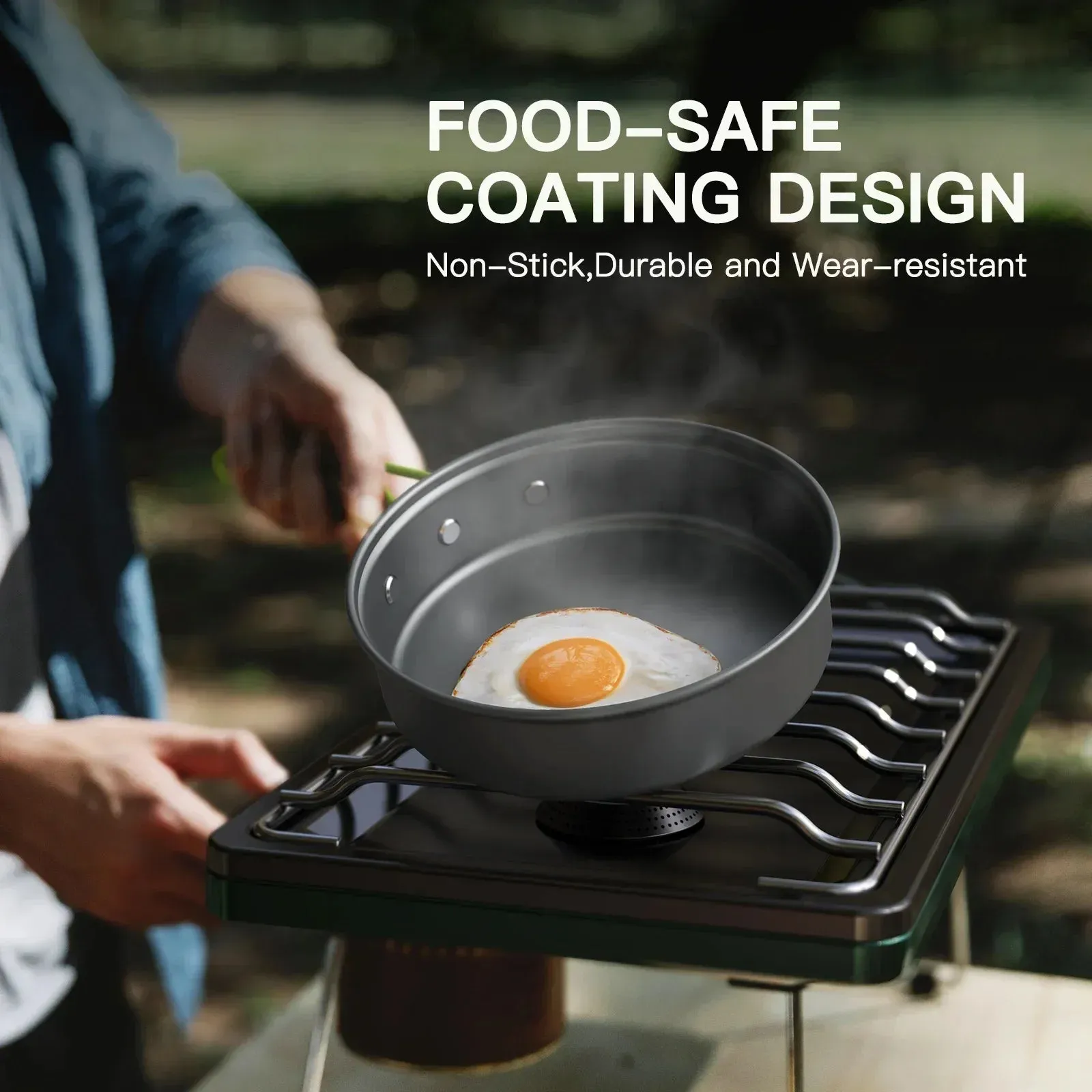 Portable Camping Cookware Set for 2-3 People