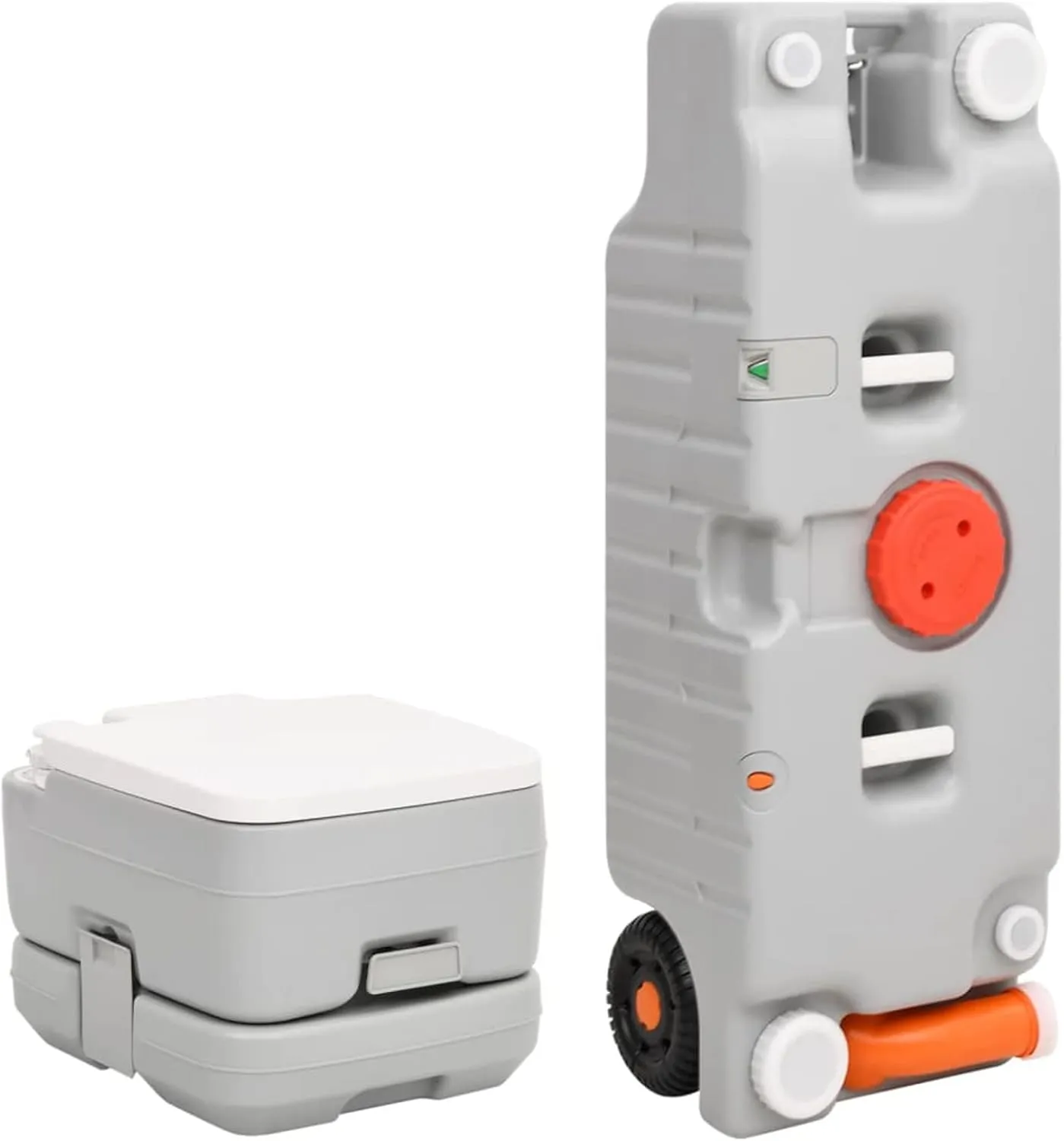 Portable Camping Toilet and Water Tank Set,Portable Toilet Potty Loo for Pool Party Camping Caravan Picnic & Festivals