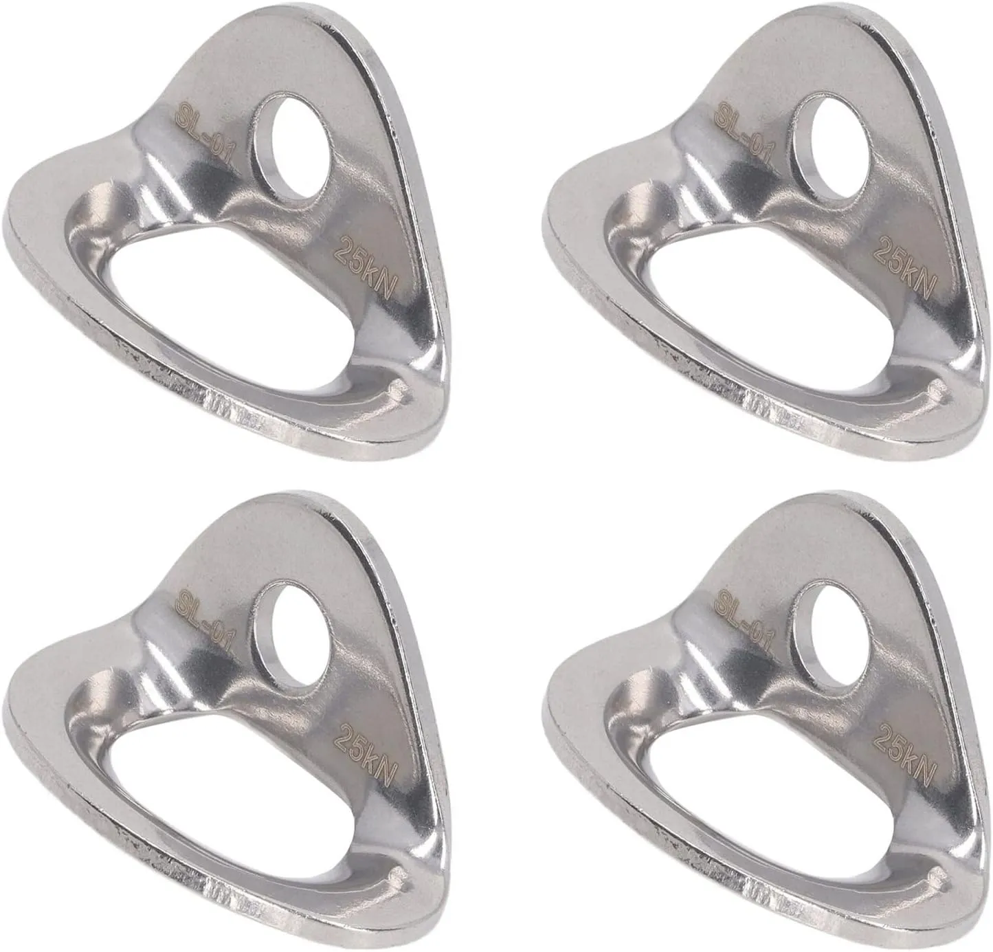 Portable Climbing Hanger Set of 10, Stainless Steel Rock Climbing Anchors for Cave Exploration and Engineering
