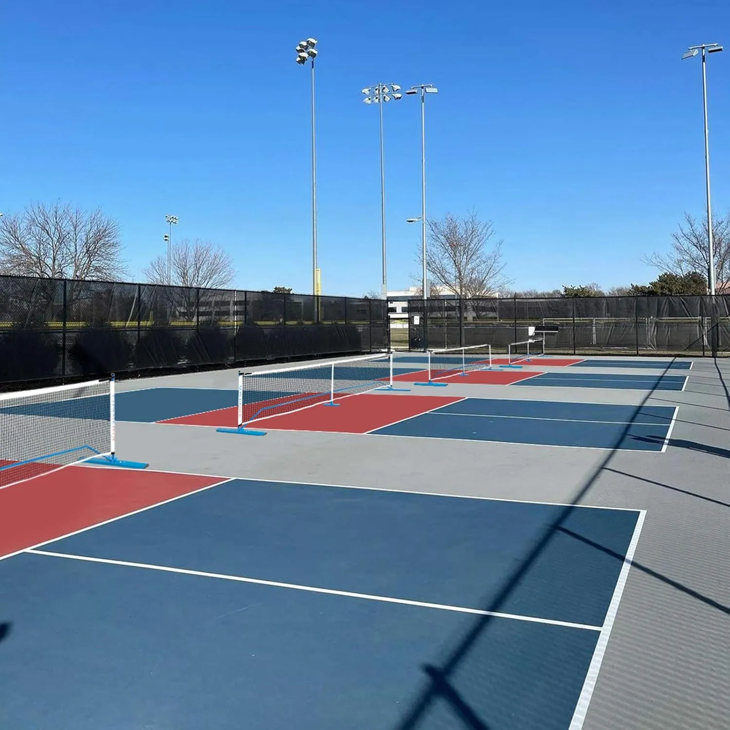 Portable Pickleball Net - 22 FT USAPA Regulation Size, Applies to Indoor & Outdoor & Driveway, Pickle Ball Net System with Carrying Bag