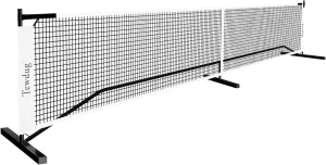 Portable Pickleball Net, 22ft Regulation Size, Sturdy Metal Frame, Tear-Resistant Net, Ideal for Backyards, Driveways, and Garages