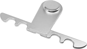 Portable Pool Stick Holder - 4-Cue Weighted Claw for Billiard Table, Silvery